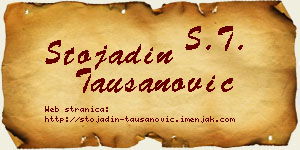 Stojadin Taušanović vizit kartica